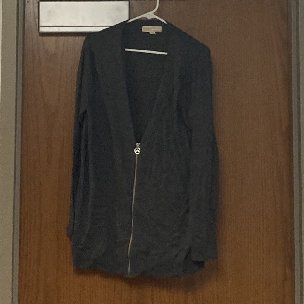 Michael Kors grey zip sweater sz 1X